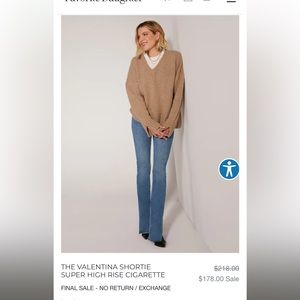 My favorite daughter Valentina jeans. Size 26